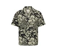 Only & Sons Chemise 'ONSSavier' beige / noir, Taille XL