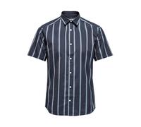 Only & Sons Chemise 'TRAVIS' bleu marine / bleu clair, Taille L