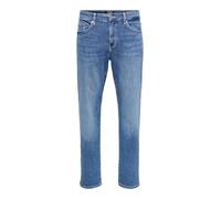Only & Sons Coupe Regular ONSWEFT Taille Moyenne Regular Fit Jeans Medium Blue Denim 34 34 Medium Blue Denim (US) 34 / L34