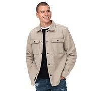 ONLY & SONS Homme Onsash Ovr Woolen Look Pkt Shirt Noos Chemise À Manches Longues, Beige, M EU