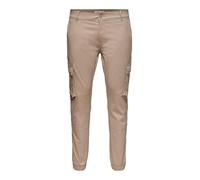 ONLY & SONS Homme Onscam Stage Cargo Cuff Pg 6687 Pantalon, Chinchilla, 33W / 34L EU
