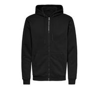 Only & Sons Homme Onsceres Life Zip Thr. Sweat À Capuche Noos Maillot de surv tement, Noir, L EU