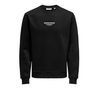 ONLY & SONS Homme Onscurated Reg Crew Neck Sweat Maillot De Survêtement, Noir, L EU