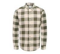 Only & Sons Homme Onsgudmund Ls Checked Shirt Noos Chemise, Marron, M EU