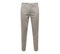 ONLY & SONS Homme Onsmark Tap Check 020919 Noos Pantalons, Chincilla, 32W / 32L EU