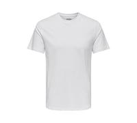 Only & Sons Homme Onsmax Life Reg Stitch Tee Noos T-Shirt, Blanc, S EU