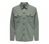 ONLY & SONS Homme Onsnewkodyl Overshirt Sweat Noos Chemise Décontractée, Castor Gray, XL EU
