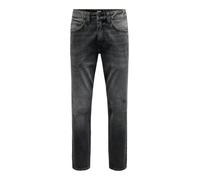 ONLY & SONS Jean Coupe décontractée ONSYOKE Coupe Droite pour Homme, Noir délavé, 29W / 34L
