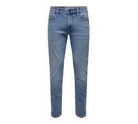 Only & Sons Jean Coupe Slim Onsloom pour Homme, Taille Basse, Coupe Normale, Bleu, 36W / 32L