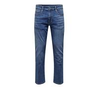 Only & Sons Jean Slim pour Homme, Bleu Moyen (Denim Bleu Moyen), 29 W/34 L