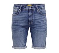 Only & Sons Short pour Homme, Bleu foncé Denim, XXL