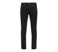 Only & Sons – Jean ONSLOOM Taille moyenne Coupe slim Denim noir 32/30