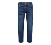 Only & Sons – Jean slim ONSWEFT Taille moyenne Regular Fit Medium Blue Denim 34/32