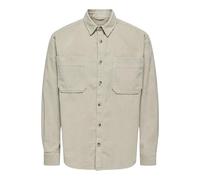 ONLY & SONS ONSALP RLX Lot de 2 t-Shirts en Velours côtelé washd LS Noos, Doublure argentée., M