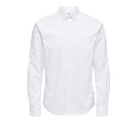 Only & Sons Onsalvaro Ls Oxford Shirt Noos, Chemise Business Homme, Blanc (White White), X-Small