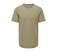Only & Sons Onsbenne Longy SS Tee Nf 7822 Noos T-Shirt, Chinchilla, XXL Homme