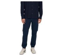 ONLY & SONS ONSCAM Stage Cargo Cuff PG 6687 Pantalons, Dress Blues 1, 29W x 32L Homme