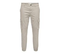 ONLY & SONS Onscarter Life Cargo Cuff 0013 Pantalon Noos, Doublure argentée, 36W / 32L Homme