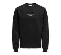 ONLY & SONS Onscurated Reg Crew Neck Sweat Maillot de survêtement, Noir, L Homme