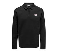 Only & Sons Onsdawson Reg Sweat-Shirt à Demi-Fermeture Éclair pour Homme, Jet Black, XL