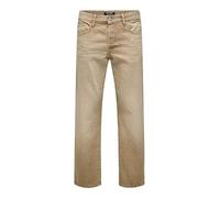 ONLY & SONS Onsedge Straight Beige 2140 Tai DNM Jeans, 32W x 32L Hommes