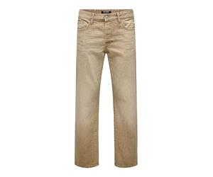 ONLY & SONS ONSEDGE Coupe Droite Beige 2140 Tai DNM, Beige, 32W x 32L