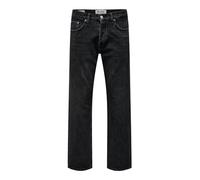 ONLY & SONS ONSEDGE Loose BLK 6985 DNM Noos, Jean Noir, 30W x 30L Homme