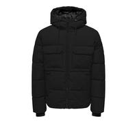ONLY & SONS Onselijah Pckt. Veste à Capuche OTW Tampon, Noir, M Homme
