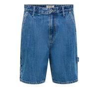 Only & Sons - Onsfade Carpenter Denim Shorts - Homme - Shorts - Bleu - Taille: S