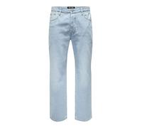 ONLY & SONS Onsfade Loose Box Tai DNM Mu Otl, Bleu Jeans Clair, 29W / 32L Hommes