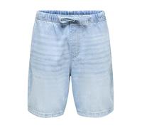 Only & Sons Onsfade Strings LB 6292 DNM Short, Denim Bleu Clair, L Homme