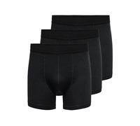 ONLY & SONS ONSFITZ Bamboo Trunk Logo 3PCK Noos, Caleçon Boxeur Homme, Black,