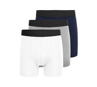 Only & Sons Boxers 'ONSFITZ' bleu foncé / gris chiné / noir / blanc, Taille M