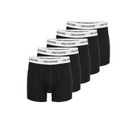 ONLY & SONS Onsfitz Lot de 5 coffres Solides Noos Caleçon Boxeur, Noir 1, M Homme