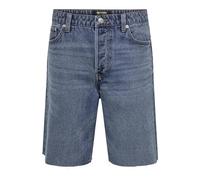 ONLY & SONS Onsfive Baggy LB 9893 PIM DNM Short Vd2, Denim Bleu médium, M