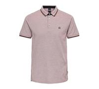 ONLY & SONS ONSFLETCHER Slim SS Polo Noos, Marron cuivré - Détails : mélangé, M