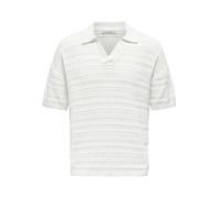 ONLY & SONS ONSGRAYSON DS 5 CHOCHET Polo tricoté, Cloud Dancer, XL