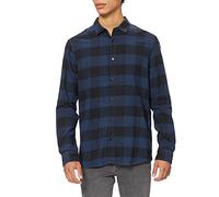 Only & Sons Onsgudmund Ls Checked Shirt Noos, Chemise Casual Homme, Multicolore (Dress Blues), X-Large