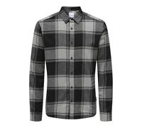 ONLY & SONS Onsgudmund LS T-Shirt Noos Chemise à Manches Longues, Maniglia/Carreaux : Noir, L Homme