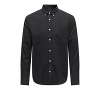 ONLY & SONS Onsgudmund T-Shirt uni Slim 1 pièce Noos Chemise à Manches Longues, Noir, L Homme