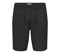 ONLY & SONS Onsleo Life 0009 Noos Short en Seersucker, Jet Black, L