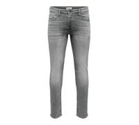ONLY & SONS Onsloom Jean Coupe Slim pour Homme Taille Basse, Gris Denim, 32W / 32L