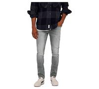 Only & Sons Onsloom Slim Grey Noos 3227 Jeans, Denim Gris, 29 W/30 L Homme