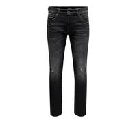 ONLY & SONS Onsloom Slim Jax WB 0420 Dim DNM Noos Jeans, Noir délavé, 31W x 32L Hommes
