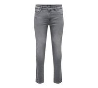 ONLY & SONS Onsloom Slim One Lmgd 8265 Mat DNM Noos Jean, Gris Clair Denim, 33W x 30L Homme