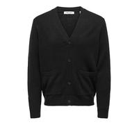 ONLY & SONS Knit Onsmajor RLX Cardigan en Tricot, Noir, L Homme