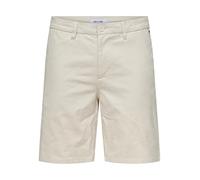 ONLY & SONS ONSMARK 0011 Cotton Linen Shorts Noos Chino, Silver Lining, XS Homme