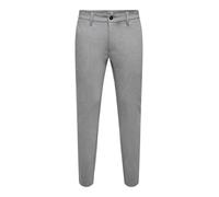 ONLY & SONS Onsmark Pantalon Chino effilé pour Homme, Gris Clair chiné, 28W / 34L