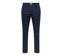 ONLY & SONS Onsmark Pete Slim Dobby 0058 Noos Pantalon Chino, Bleu Marine foncé/détail : Bleu médival, 38W x 32L Hommes