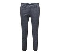 ONLY & SONS Onsmark Slim Check Pants 9887 Noos Pantalon à Carreaux, Robe Bleue, 36W / 36L Hommes